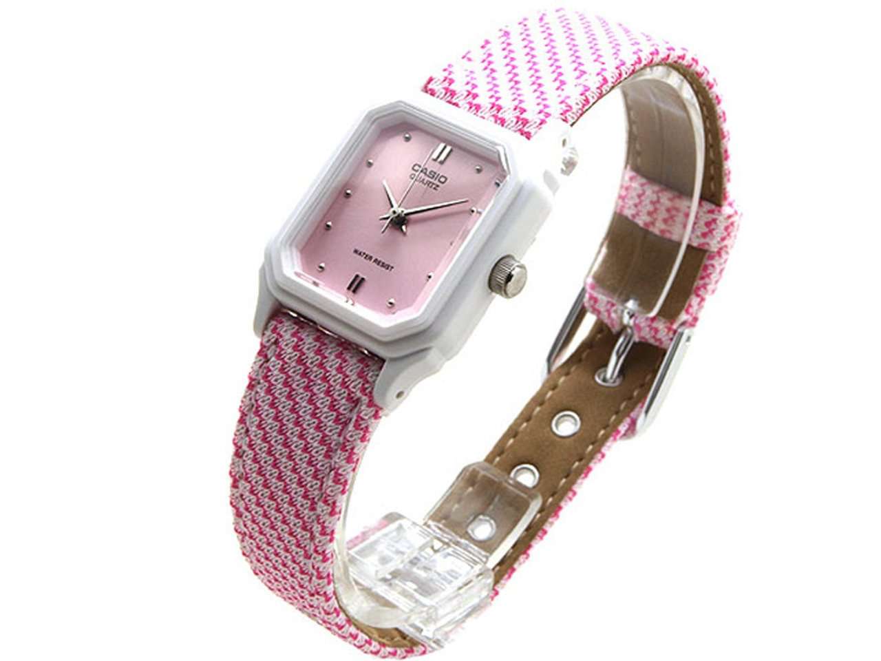 Casio LQ-142LB-4A2DF Pink Leather Strap Watch for Women-Watch Portal Philippines