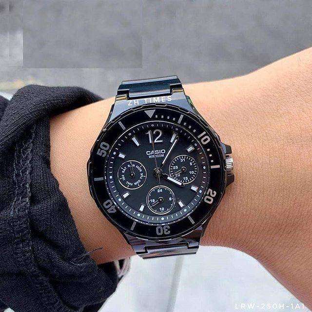 Casio LRW-250H-1A1 Black Resin Strap Watch for Women-Watch Portal Philippines