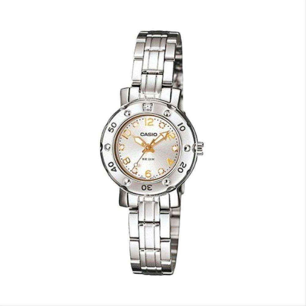 Casio LTD-2002D-7AVDF Silver Stainless Steel Strap Watch for Women-Watch Portal Philippines
