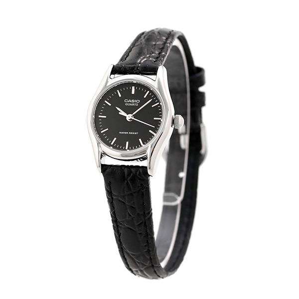 Casio LTP-1094E-1ARDF Black Leather Strap Watch for Women-Watch Portal Philippines