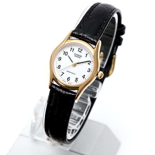 Casio LTP-1094Q-7B1RDF Black Leather Watch for Women-Watch Portal Philippines