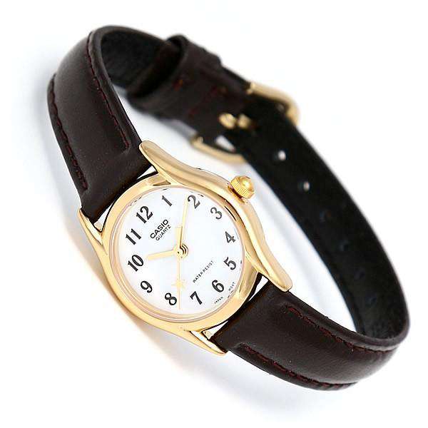 Casio LTP-1094Q-7B4RDF Brown Leather Watch for Women-Watch Portal Philippines