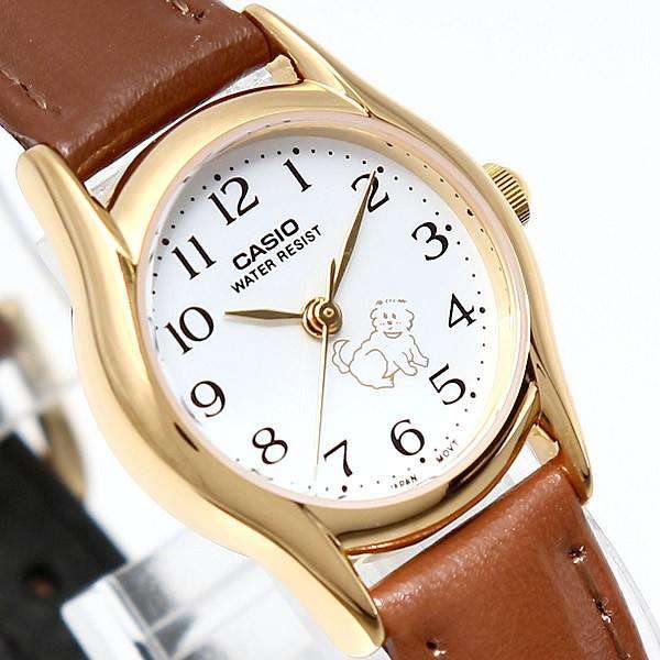 Casio LTP-1094Q-7B7RDF Brown Leather Strap Watch for Women-Watch Portal Philippines