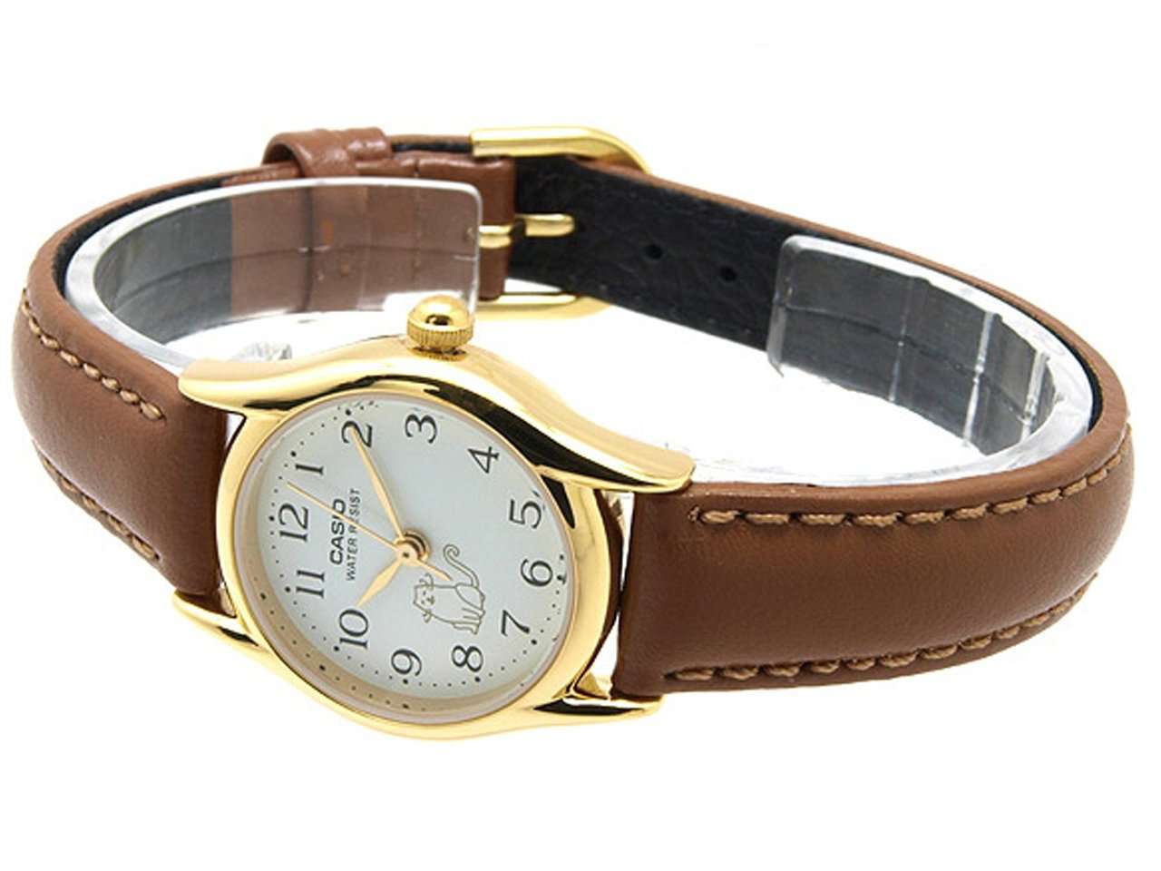 Casio LTP-1094Q-7B8RDF Brown Leather Strap Watch for Women-Watch Portal Philippines