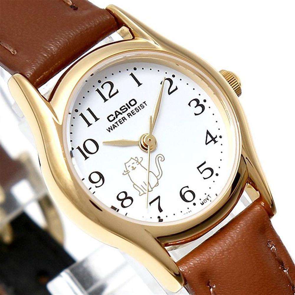 Casio LTP-1094Q-7B8RDF Brown Leather Strap Watch for Women-Watch Portal Philippines
