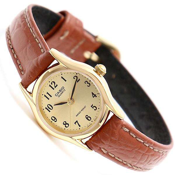 Casio LTP-1094Q-9BRDF Brown Leather Strap Watch for Women-Watch Portal Philippines