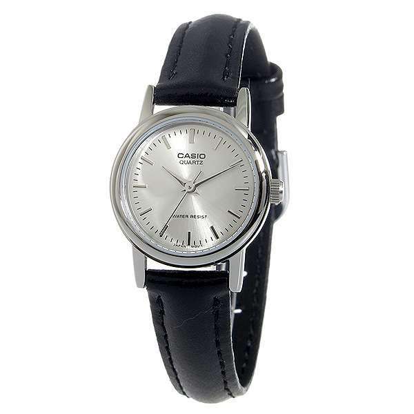 Casio LTP-1095E-7ADF Black Leather Strap Watch for Women-Watch Portal Philippines