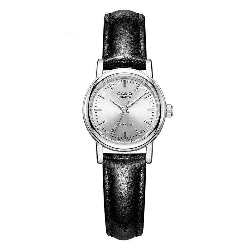 Casio LTP-1095E-7ADF Black Leather Strap Watch for Women-Watch Portal Philippines
