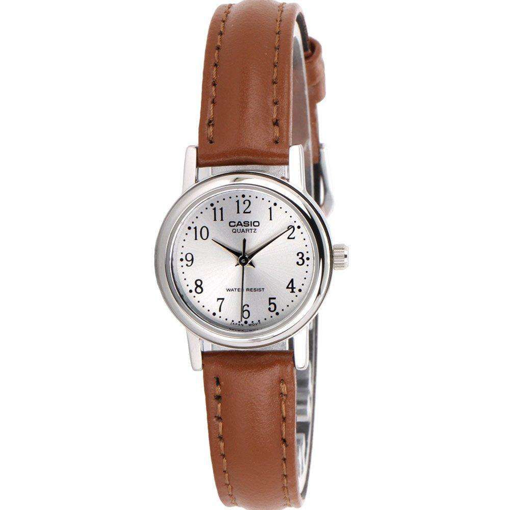 Casio LTP-1095E-7BDF Brown Leather Strap Watch for Women-Watch Portal Philippines