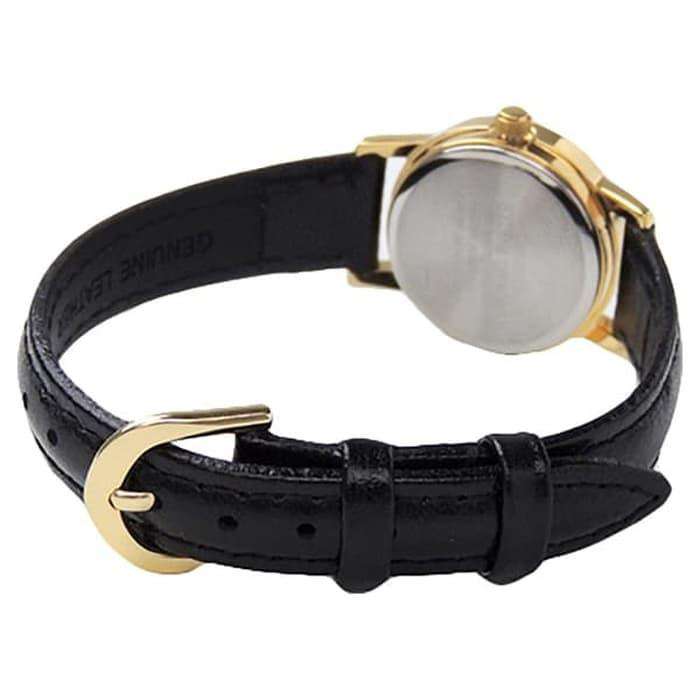 Casio LTP-1095Q-1AD Black Leather Strap Watch for Women-Watch Portal Philippines