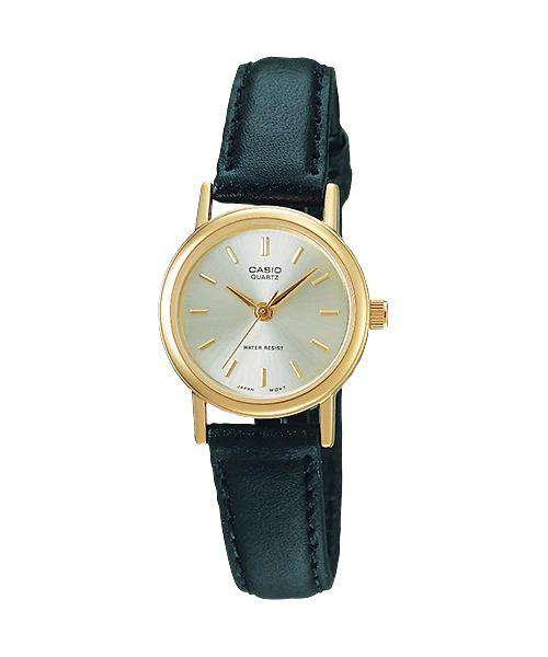 Casio LTP-1095Q-7AD Black Leather Strap Watch for Women-Watch Portal Philippines