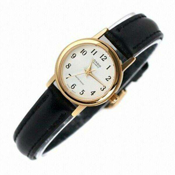 Casio LTP-1095Q-7BD Black Leather Strap Watch for Women-Watch Portal Philippines