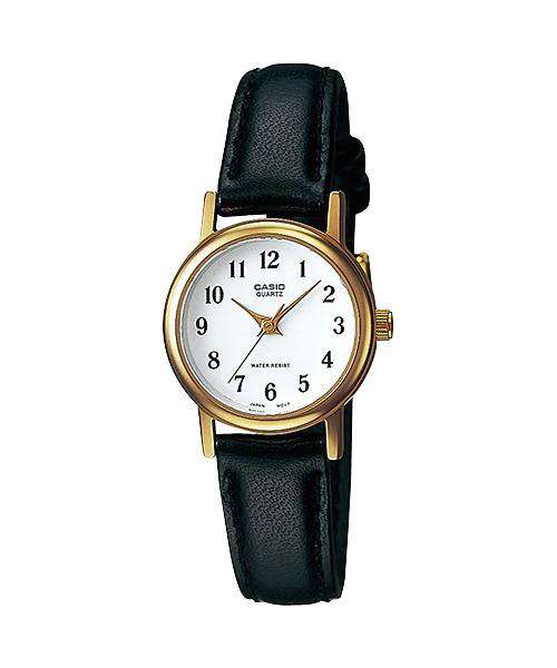 Casio LTP-1095Q-7BD Black Leather Strap Watch for Women-Watch Portal Philippines