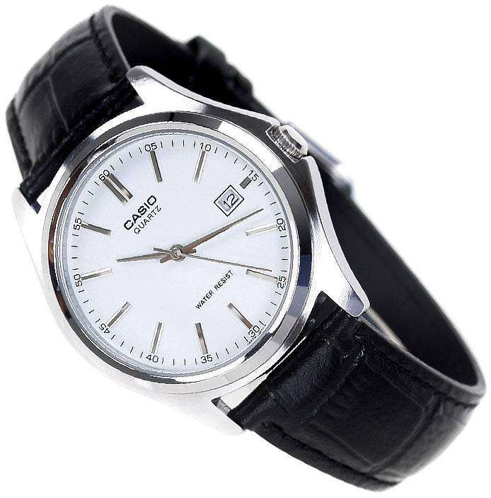 Casio LTP-1183E-7ADF Black Leather Strap Watch for Women-Watch Portal Philippines