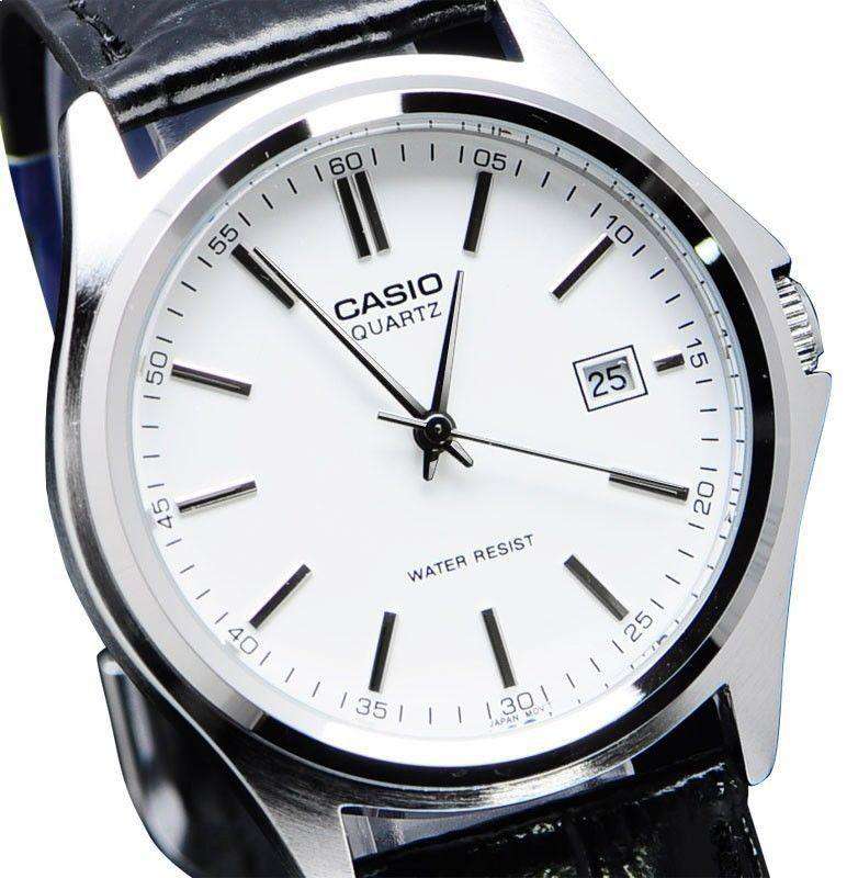 Casio LTP-1183E-7ADF Black Leather Strap Watch for Women-Watch Portal Philippines