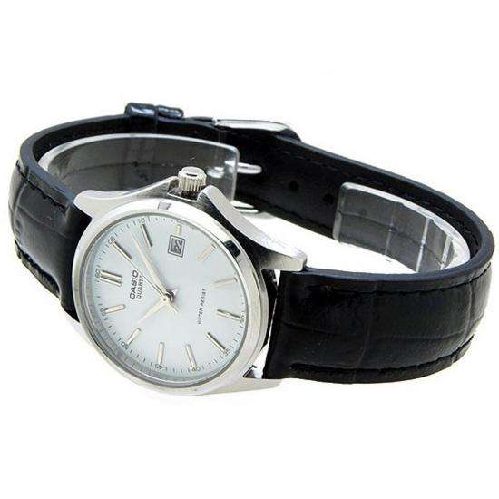 Casio LTP-1183E-7ADF Black Leather Strap Watch for Women-Watch Portal Philippines