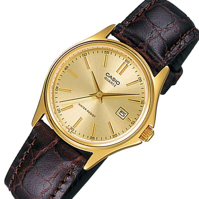 Casio LTP-1183Q-9A Brown Leather Strap Watch for Women-Watch Portal Philippines