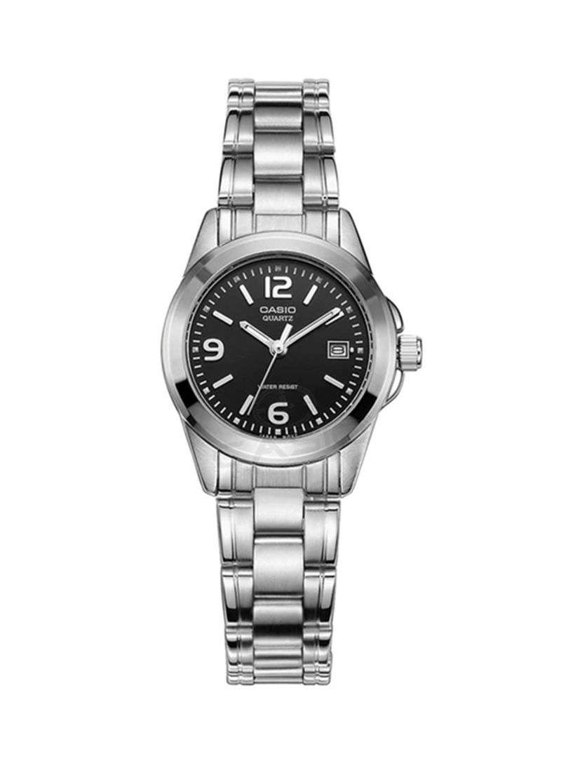 Casio LTP-1215A-1ADF Silver Stainless Steel Strap Watch for Women-Watch Portal Philippines