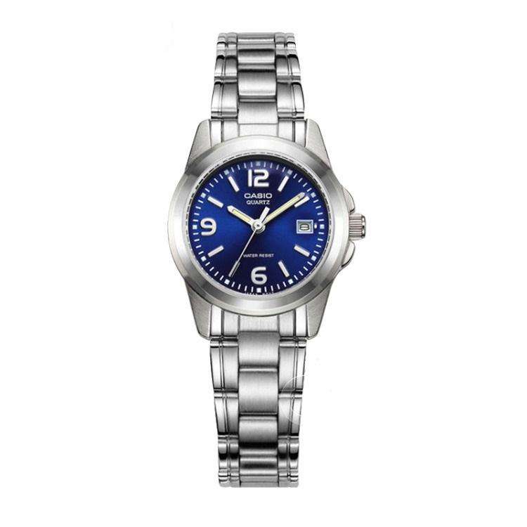 Casio LTP-1215A-2ADF Silver Stainless Steel Strap Watch for Women-Watch Portal Philippines