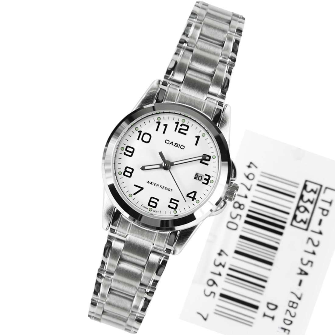 Casio LTP-1215A-7B2DF Silver Stainless Steel Strap Watch for Women-Watch Portal Philippines