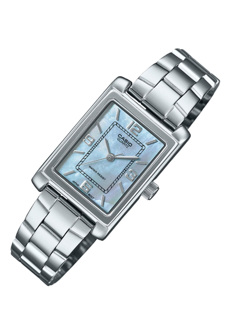 Casio LTP-1234DS-2A Analog Stainless Steel Watch for Women-Watch Portal Philippines