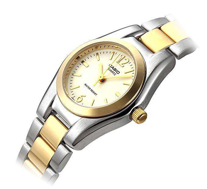Casio LTP-1253SG-7A Two Tone Stainless Steel Watch for Women-Watch Portal Philippines