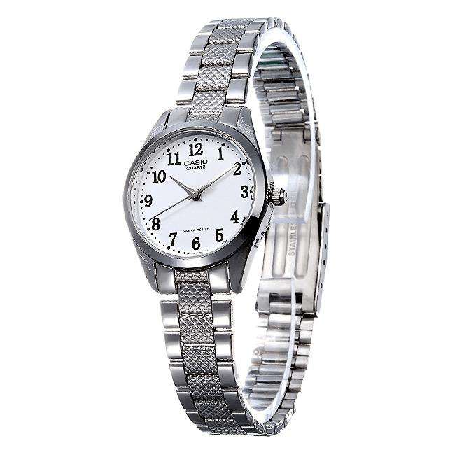 Casio LTP-1274D-7BDF Silver Stainless Steel Strap Watch for Women-Watch Portal Philippines