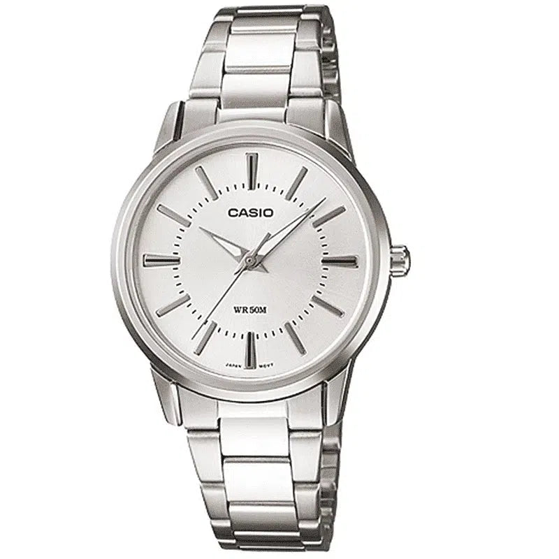 Casio LTP-1303D-7AVDF Silver Stainless Steel Strap Watch for Women-Watch Portal Philippines