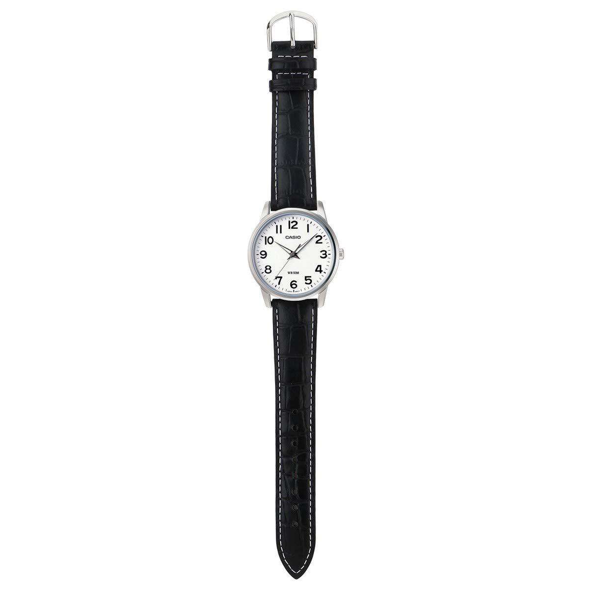 Casio LTP-1303L-7BVDF Black Leather Strap Watch for Women-Watch Portal Philippines