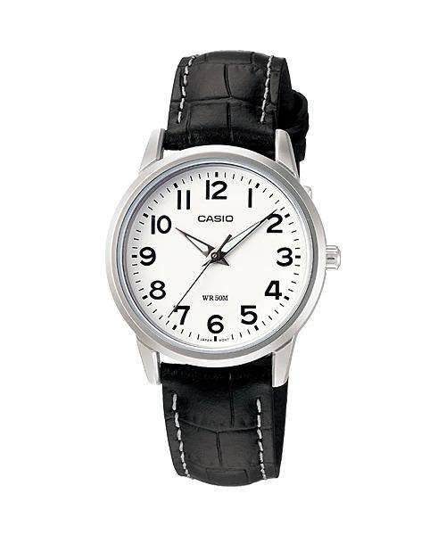 Casio LTP-1303L-7BVDF Black Leather Strap Watch for Women-Watch Portal Philippines