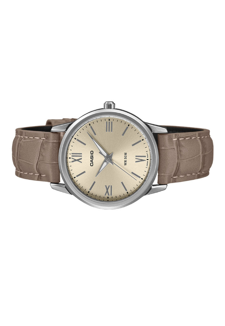 Casio LTP-1303LL-7A Analog Leather Strap Watch for Women-Watch Portal Philippines
