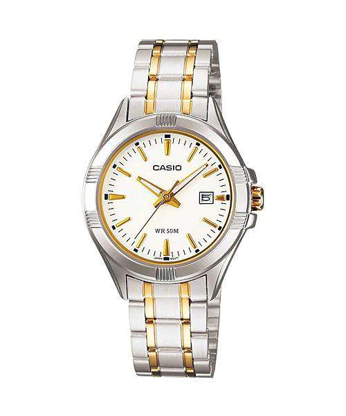 Casio LTP-1308SG-7AVDF Two-tone Stainless Steel Strap Watch for Women-Watch Portal Philippines