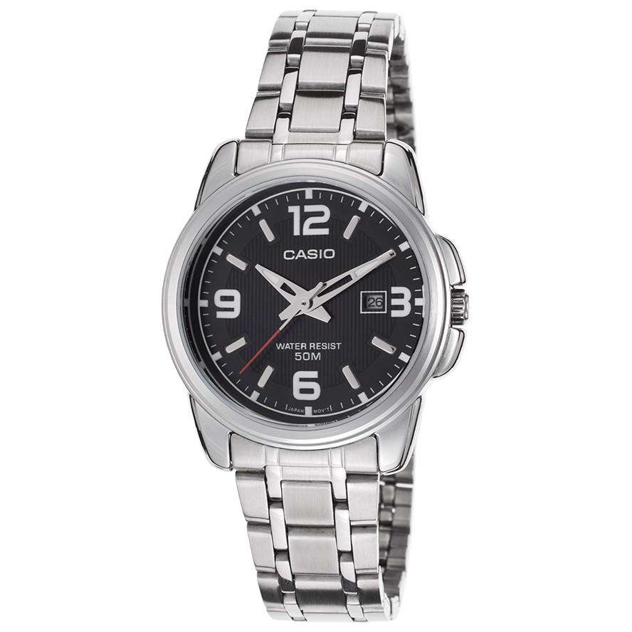 Casio LTP-1314D-1AVDF Silver Stainless Steel Strap Watch for Women-Watch Portal Philippines