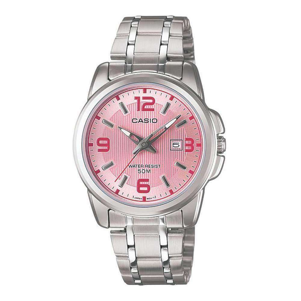 Casio LTP-1314D-5AVDF Silver Stainless Steel Strap Watch for Women-Watch Portal Philippines
