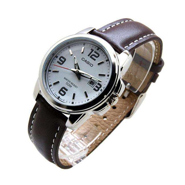 Casio LTP-1314L-7AVDF Brown Leather Strap Watch for Women-Watch Portal Philippines