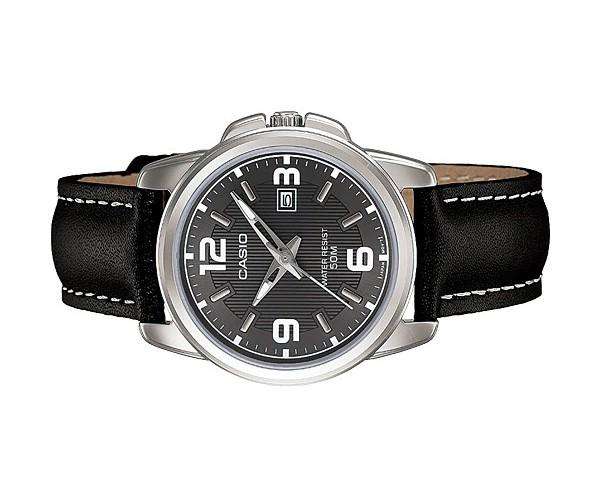 Casio LTP-1314L-8AVDF Black Leather Strap Watch for Women-Watch Portal Philippines
