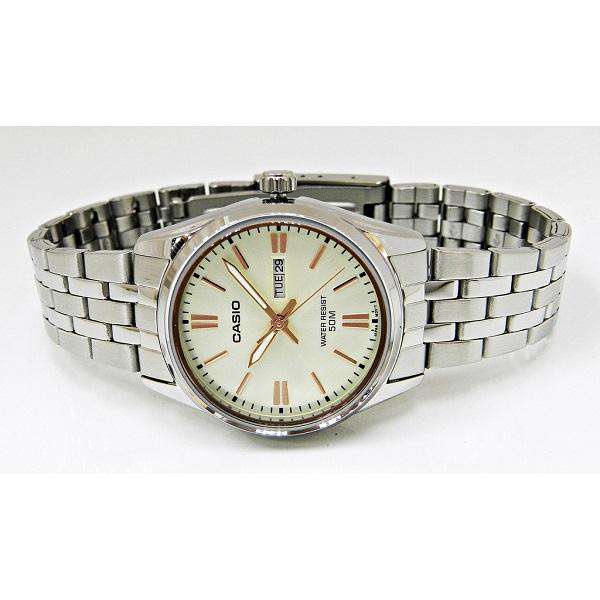 Casio LTP-1335D-9AVDF Silver Stainless Steel Strap Watch for Women-Watch Portal Philippines