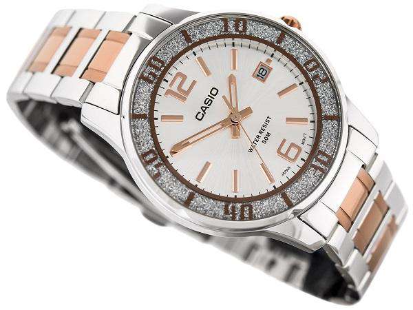Casio LTP-1359RG-7AVDF Two Tone Stainless Steel Strap Watch for Women-Watch Portal Philippines