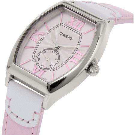 Casio LTP-E114L-4A1DF Pink Leather Strap Watch for Women-Watch Portal Philippines