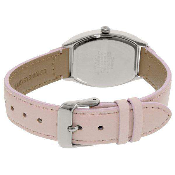 Casio LTP-E114L-4A2DF Light Pink Leather Strap Watch for Women-Watch Portal Philippines