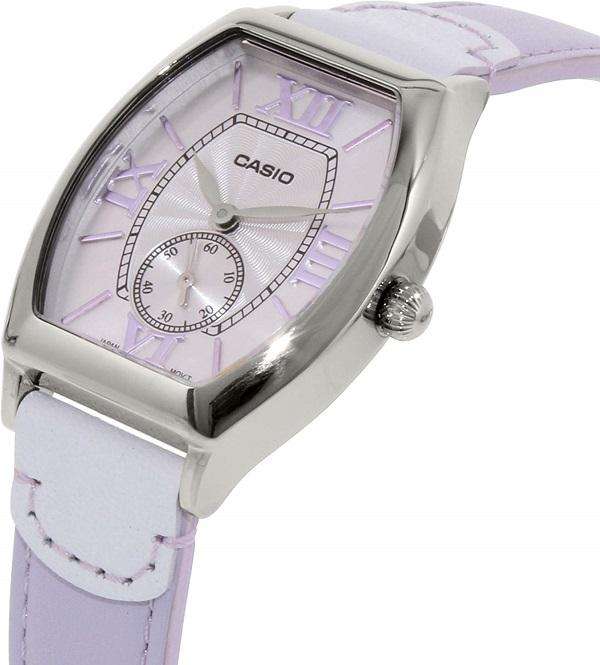 Casio LTP-E114L-6ADF Light Purple Leather Strap Watch for Women-Watch Portal Philippines