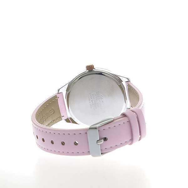 Casio LTP-E128L-4A Pink Leather Strap Watch for Women-Watch Portal Philippines