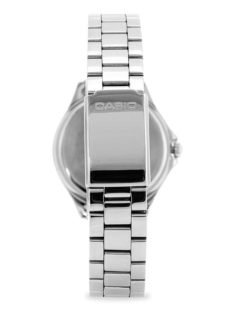 Casio LTP-E129D-2A Silver Stainless Steel Strap Watch for Women-Watch Portal Philippines
