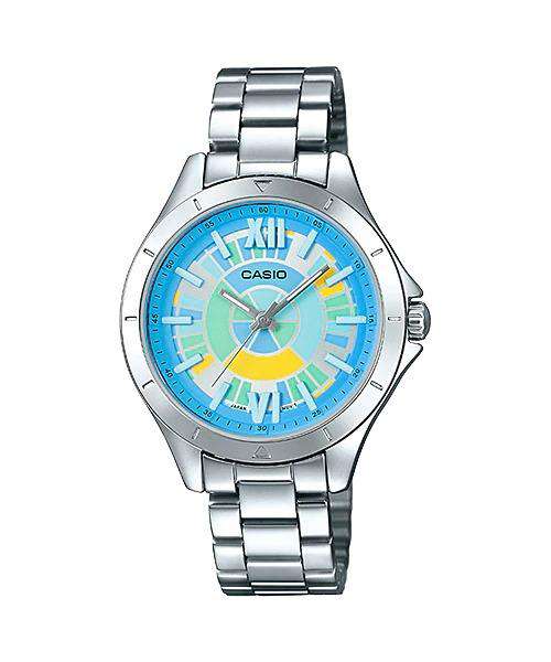 Casio LTP-E129D-2A Silver Stainless Steel Strap Watch for Women-Watch Portal Philippines
