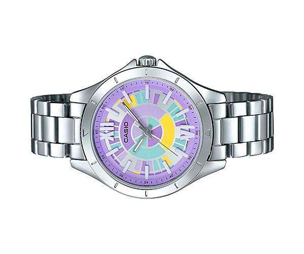 Casio LTP-E129D-6A Silver Stainless Steel Strap Watch for Women-Watch Portal Philippines