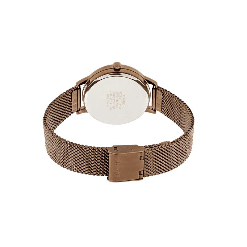 Casio LTP-E157MR-9ADF Rose Gold Mesh Watch for Women-Watch Portal Philippines