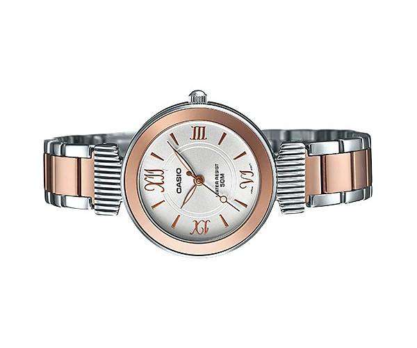 Casio LTP-E405BPG-7AVDF Two Tone Stainless Steel Strap Watch for Women-Watch Portal Philippines