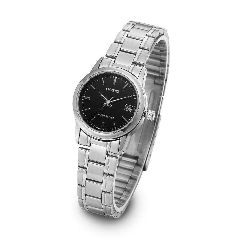 Casio LTP-V002D-1A Silver Stainless Steel Strap Watch for Women-Watch Portal Philippines