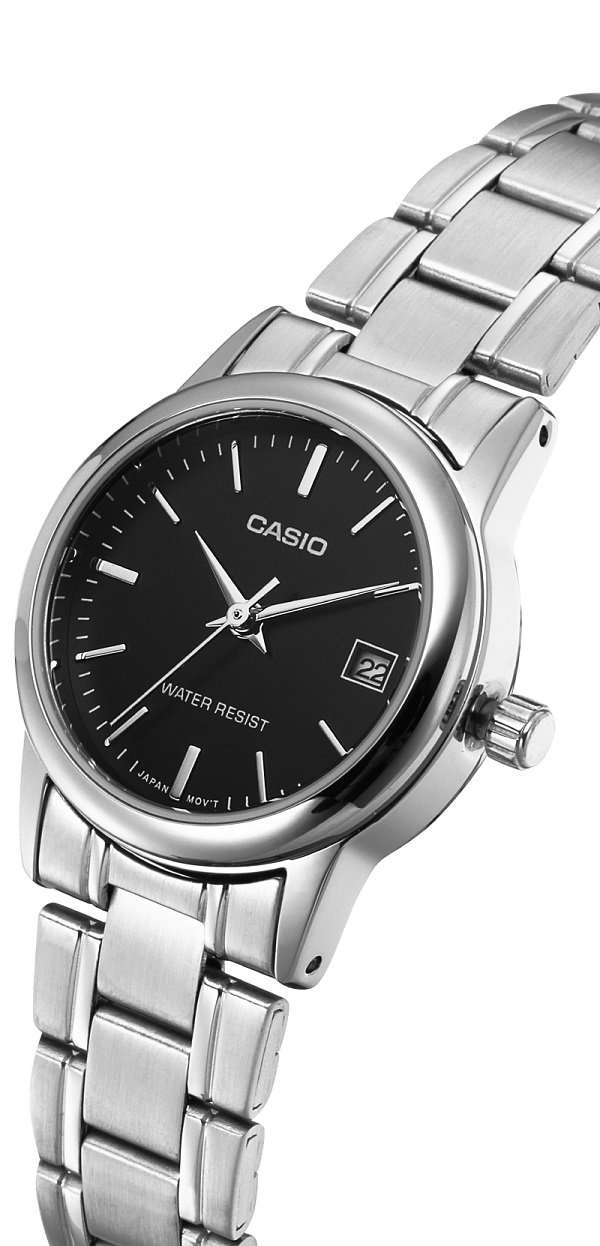 Casio LTP-V002D-1A Silver Stainless Steel Strap Watch for Women-Watch Portal Philippines