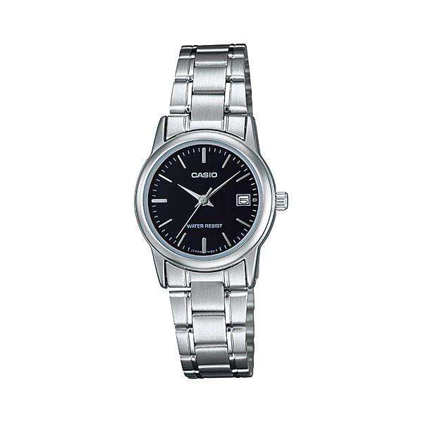 Casio LTP-V002D-1A Silver Stainless Steel Strap Watch for Women-Watch Portal Philippines